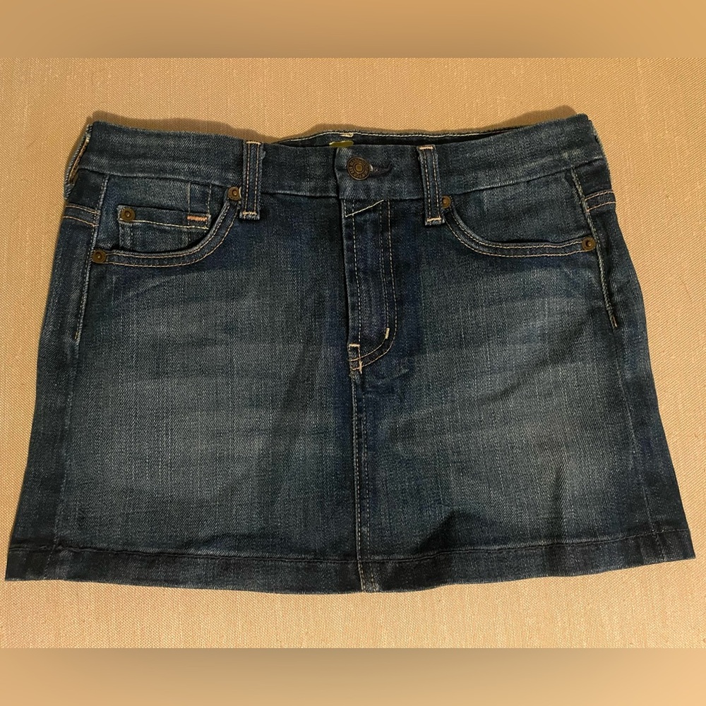7 for all mankind denim skirt size 26